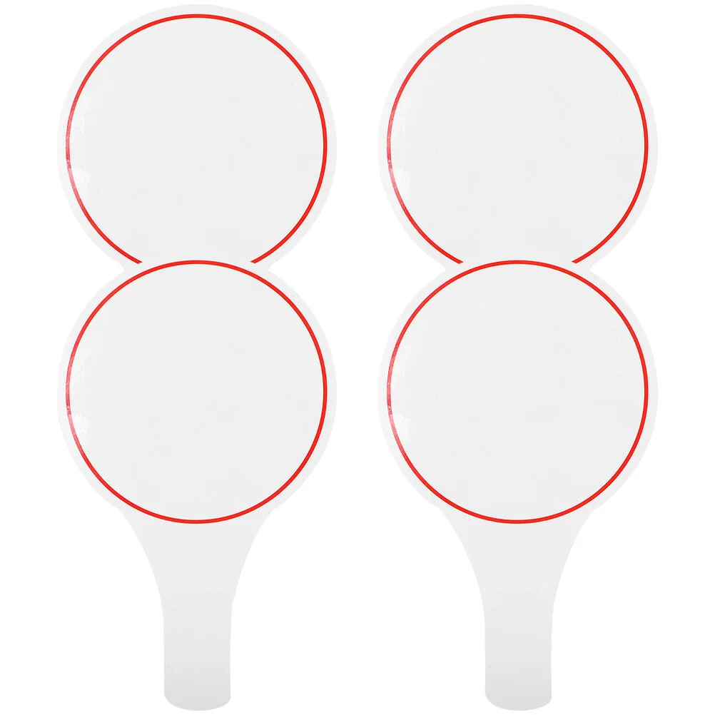 

4 Pcs Score Board Scoring Single Side Write Scoreboard Container With Lid Blank Voting Wipe The Judges