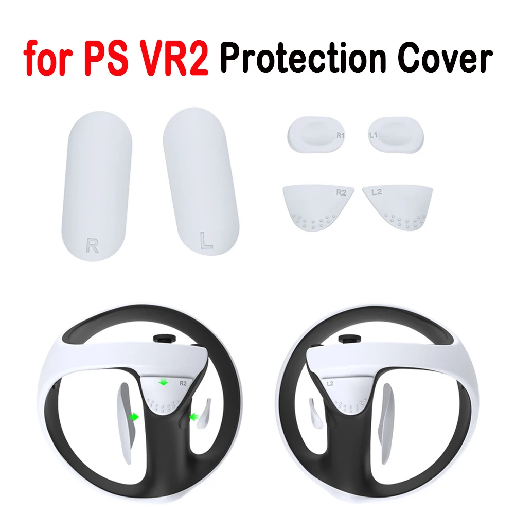 

Нескользящая силиконовая накладка на джойстик для PS5 VR2, защитная накладка на кнопки PS VR2 6 в 1, контроллер виртуальной реальности, защитная крышка для рукоятки