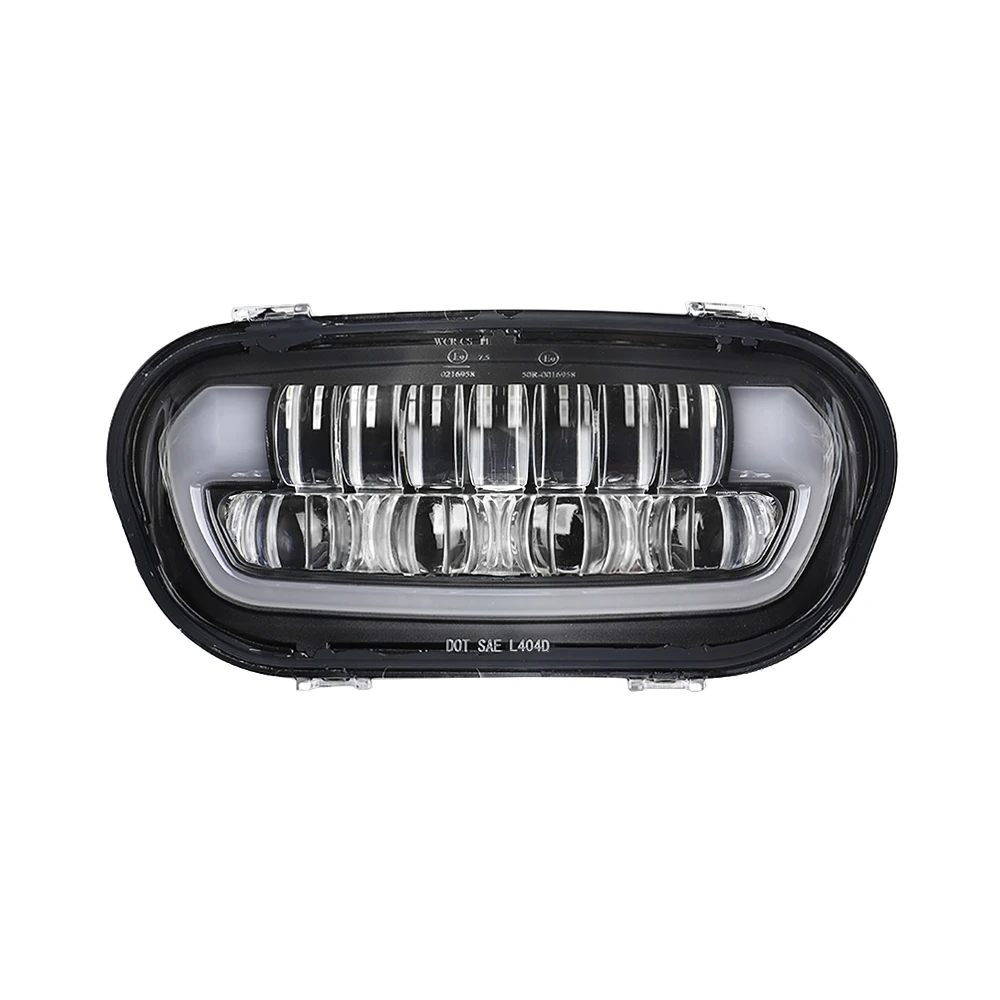 

For Fat Bob 2008-2019 Accessories LED Headlight Kit With Mounting Bracket Hi/Low Beam DRL Light