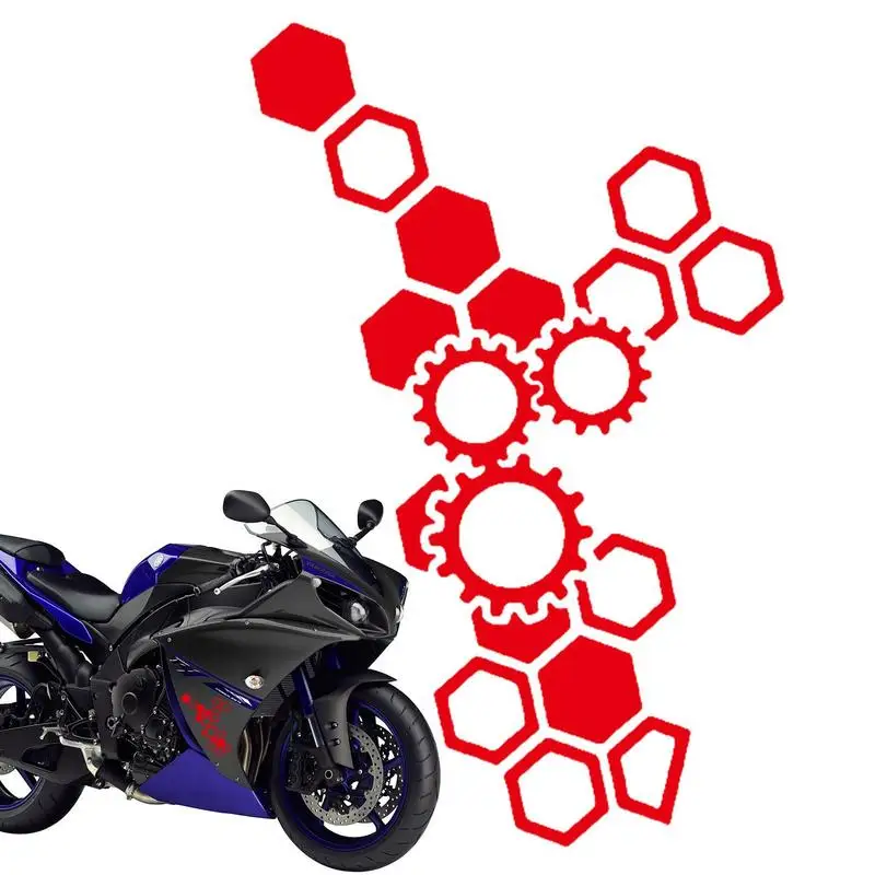 

Автомобильные наклейки, аксессуары, красивый сотовый узор, индивидуальный автомобильный чехол, царапины, аксессуары для внешних деталей мотоцикла