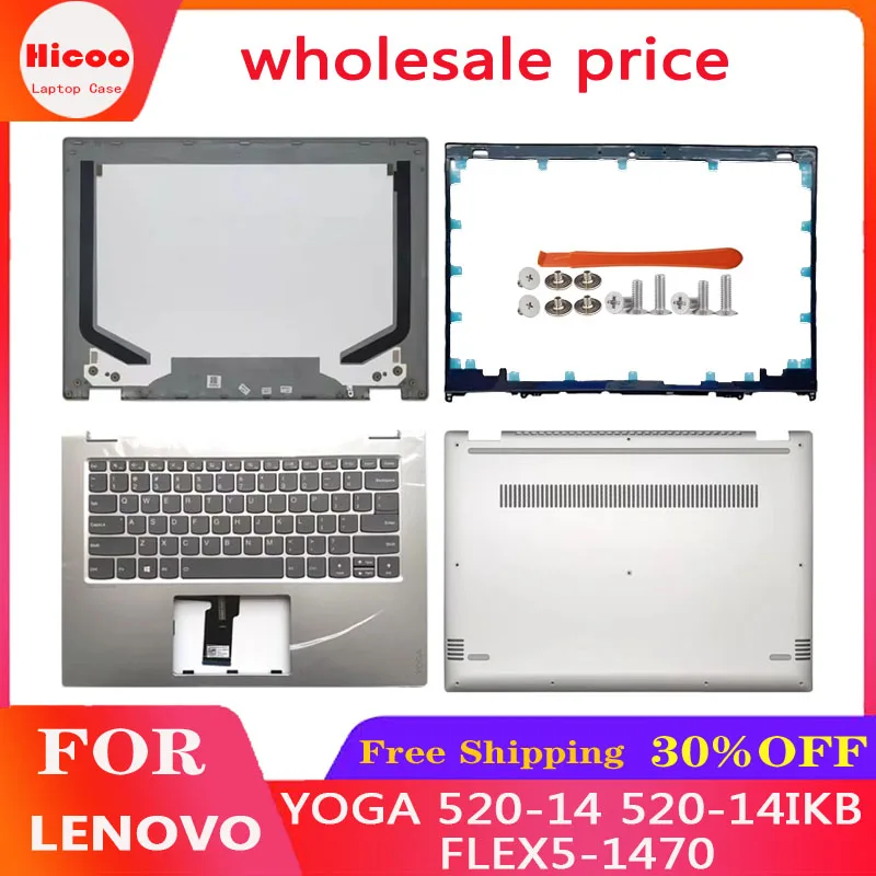 Новинка задняя крышка для Lenovo YOGA 520-14 520-14IKB FLEX5-1470 LCD/передняя рамка/клавиатура