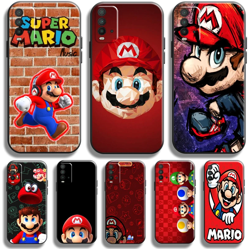 

Cartoon Super Mario Bros For Xiaomi Redmi 10 9 9T 9A 9C 8 8A Redmi Note 10 10S 9 9T 9S 5G 8 8T 7 PRO Phone Case Soft Funda Back