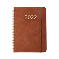 a5 high quality diary notebook practical multi function handy 2022 agenda spiral notebook for school schedule notebook