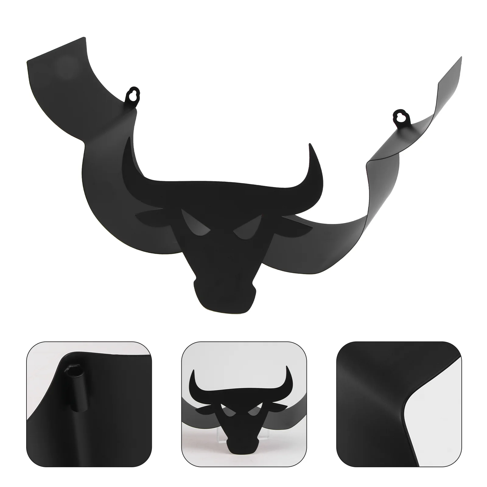 

1pc Roll Paper Holder Wall-mounted Tissue Rack Creative Paper Rack (Black)