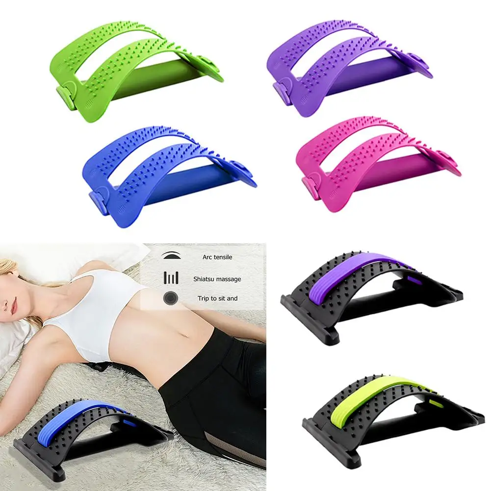 

Stretch Equipment Back Massager Magic Stretcher Fitness Lumbar Brace Support Relaxation Mate Spinal Pain Relieve Spine Corrector