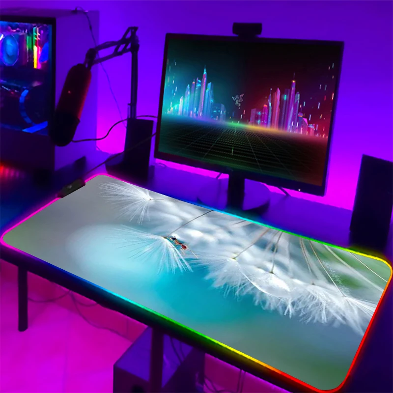 

Natural Wechat Biological Mouse Pad RGB Mouse Pad Natural Mouse Pad Backlight XXL Mouse Pad LED Mouse Mat Custom large Mouse Pad