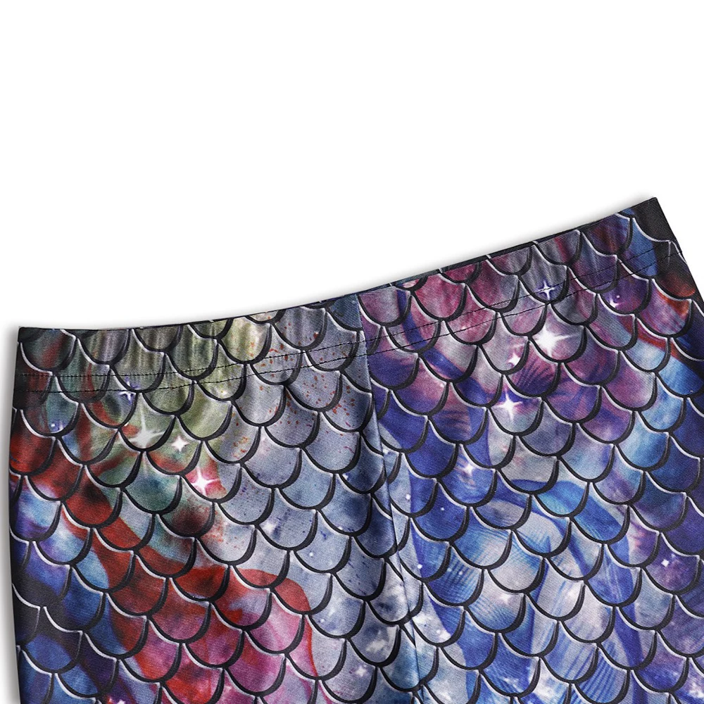 Женские весенние леггинсы для косплея с принтом русалки штаны женские 3D-принтом