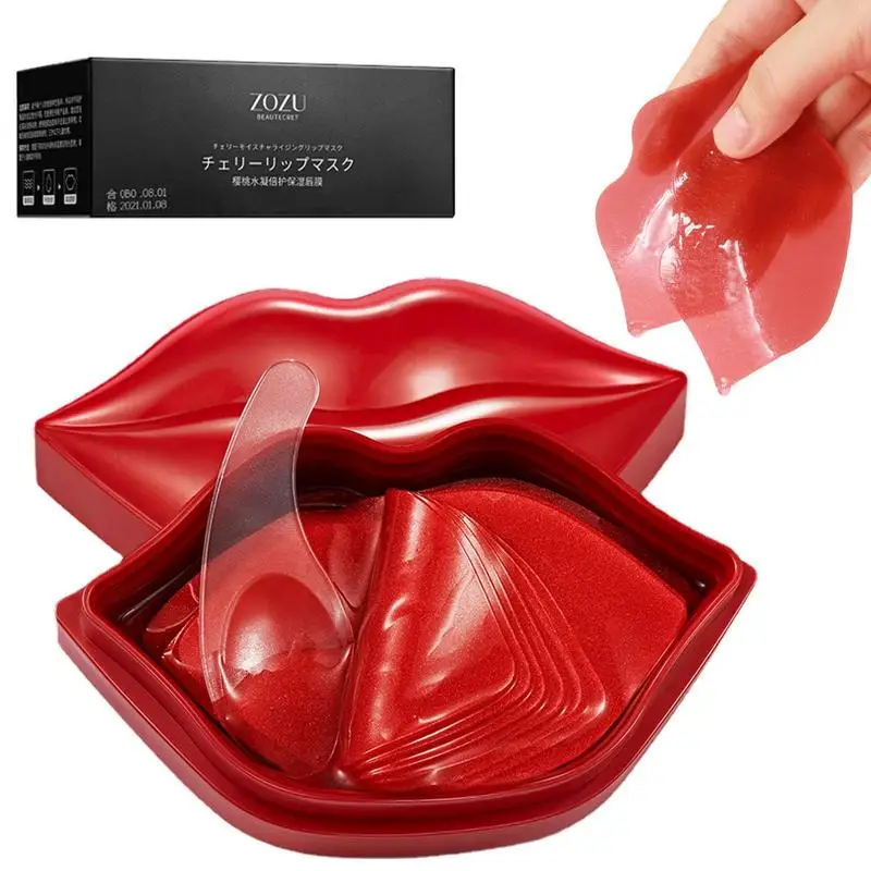 

Lip Sleeping Sheet Comfortable Cherry Lip Cover With Moisturizing Formula 2.11 Oz Lip Plumper Vitamin E Increases Skin Elasticit