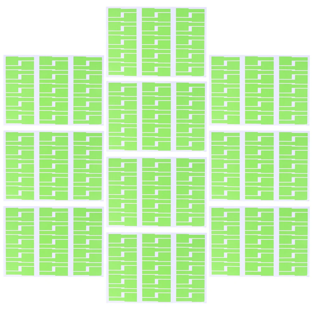 

10Pcs Stickers Markers Sticker Labels Self- adhesive Laboratory sticker label For Test tube, beaker ( Green )
