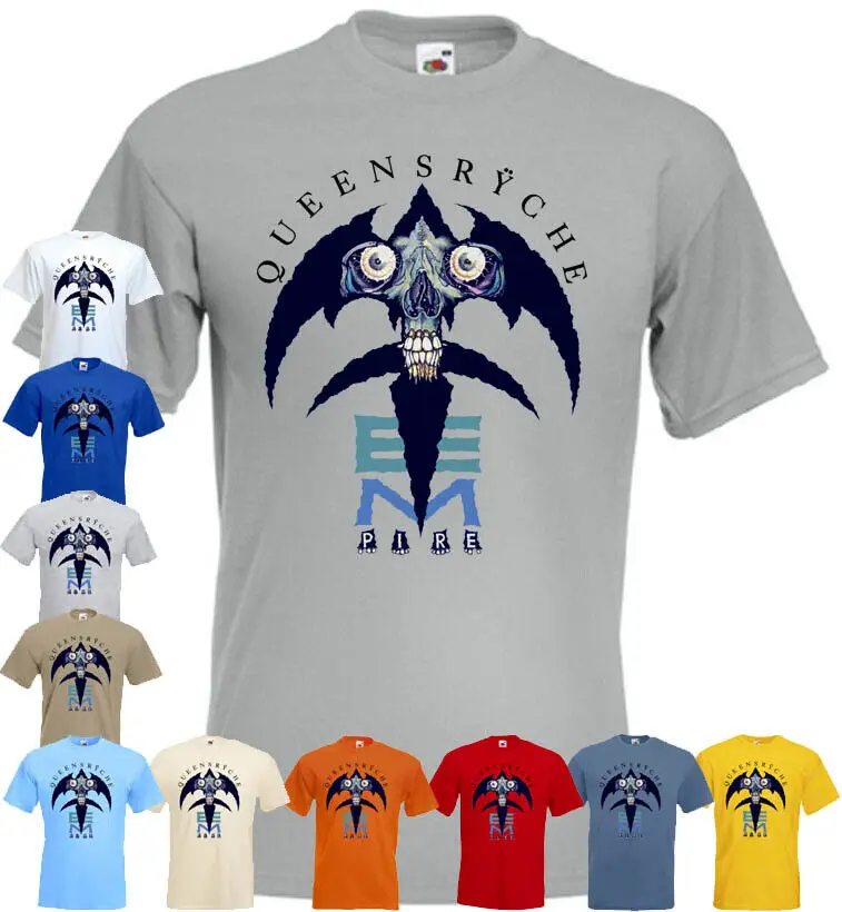 Футболка Queensrÿche Empire v1 красная желтая белая синяя из тяжелого металла все размеры