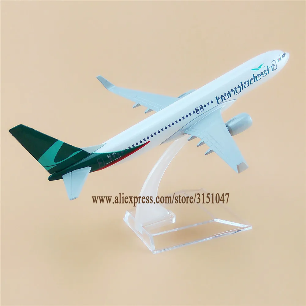 Модель самолета 16 см авиакомпании Banglades Airlines B737 Боинг 737-800 модель из