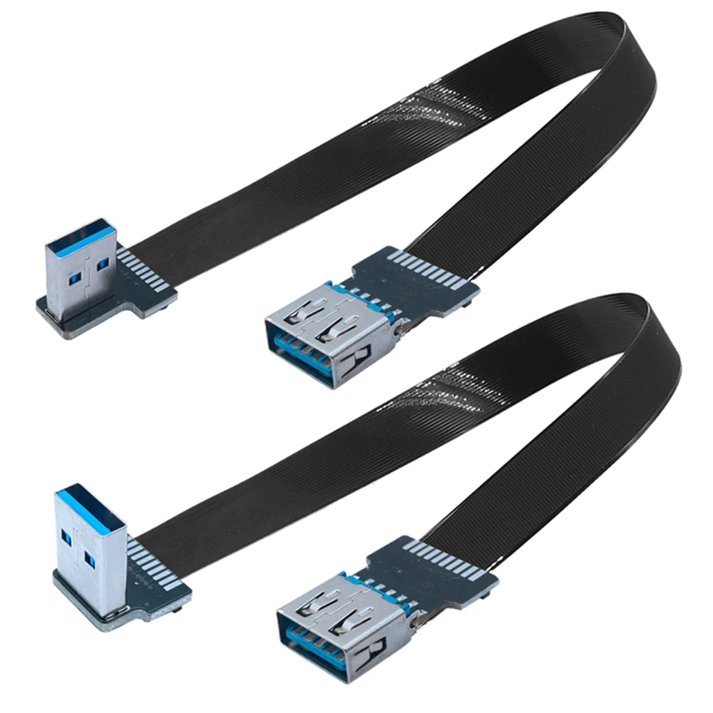 

Flat usb3.0 male-to-female transfer FPC elbow usb extension line up and down left and right bend 90 degree USB connector