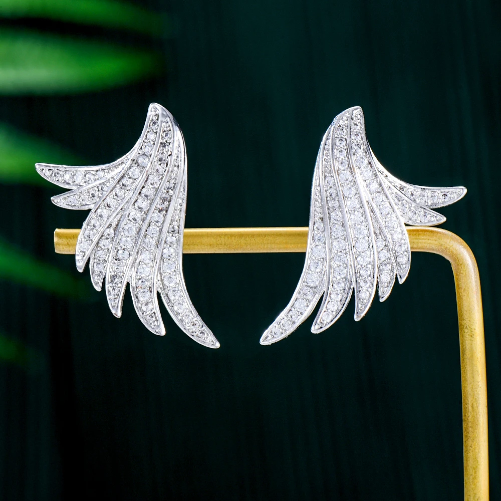 

missvikki European Exquisite Wings Earrings for Women Vintage Dangle Drop Earring Set 2022 Trend Earings Female Jewelry