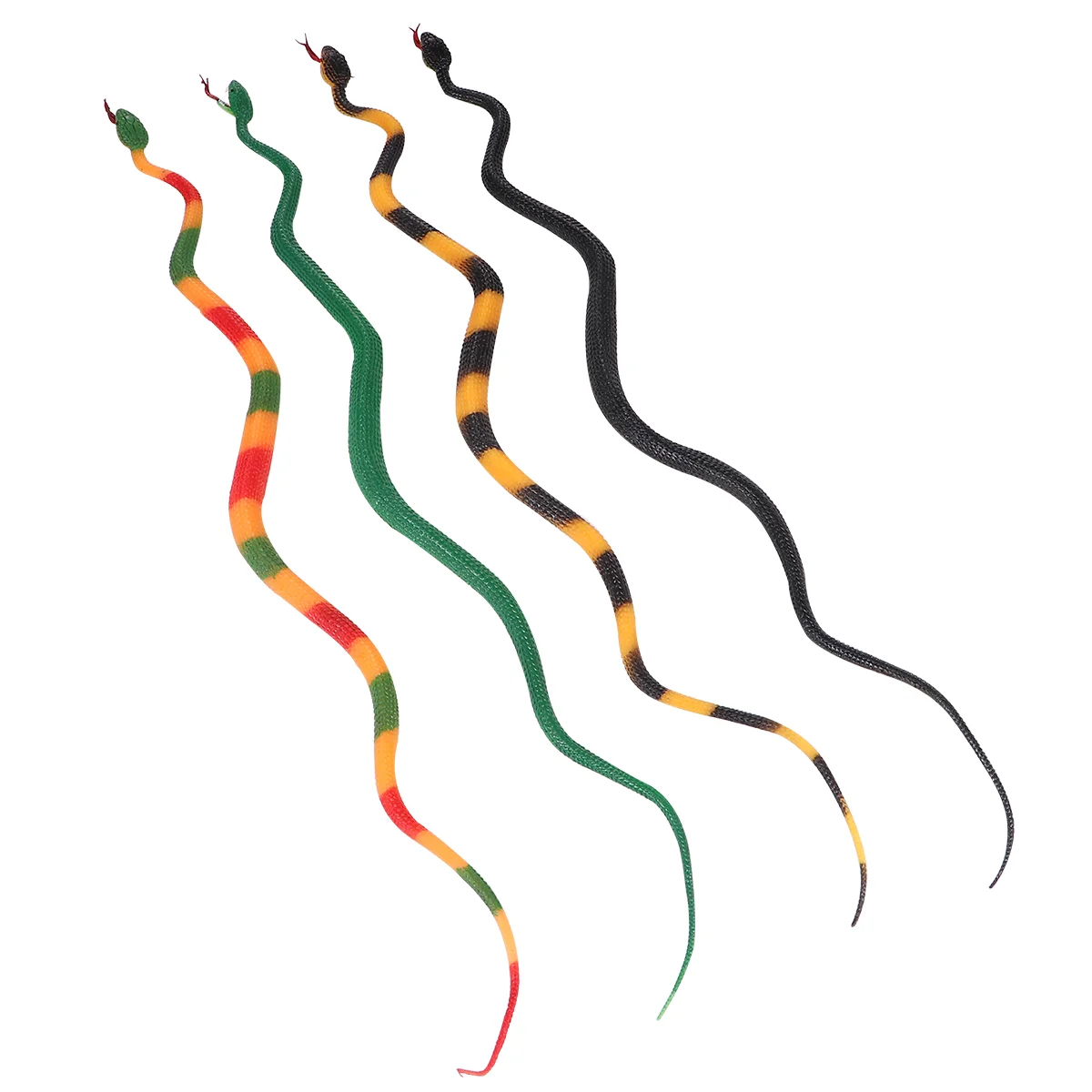 

4pcs Realistic Snake Toys, 228 inch Rubber Snake Toys for