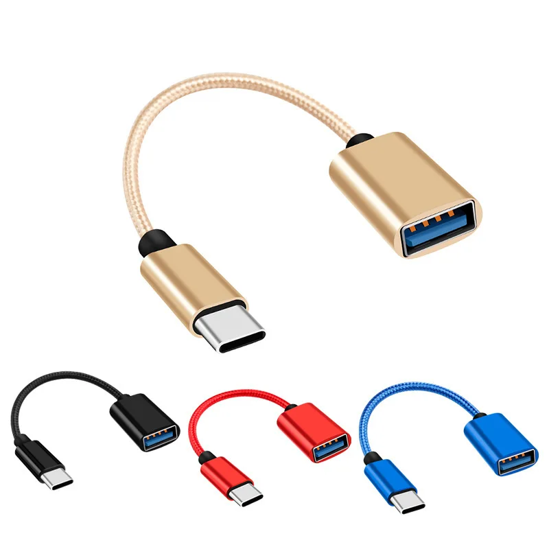 

15CM Type-C OTG Adapter Cable USB Type C Male To USB 2.0 A Female OTG Data Cord Adapter Universal Type-C interface phone