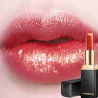 waterproof nude glitter lipstick fashion makeup long lasting lip gloss velve red mermaid sexy shimmer lip stick cosmetics beauty