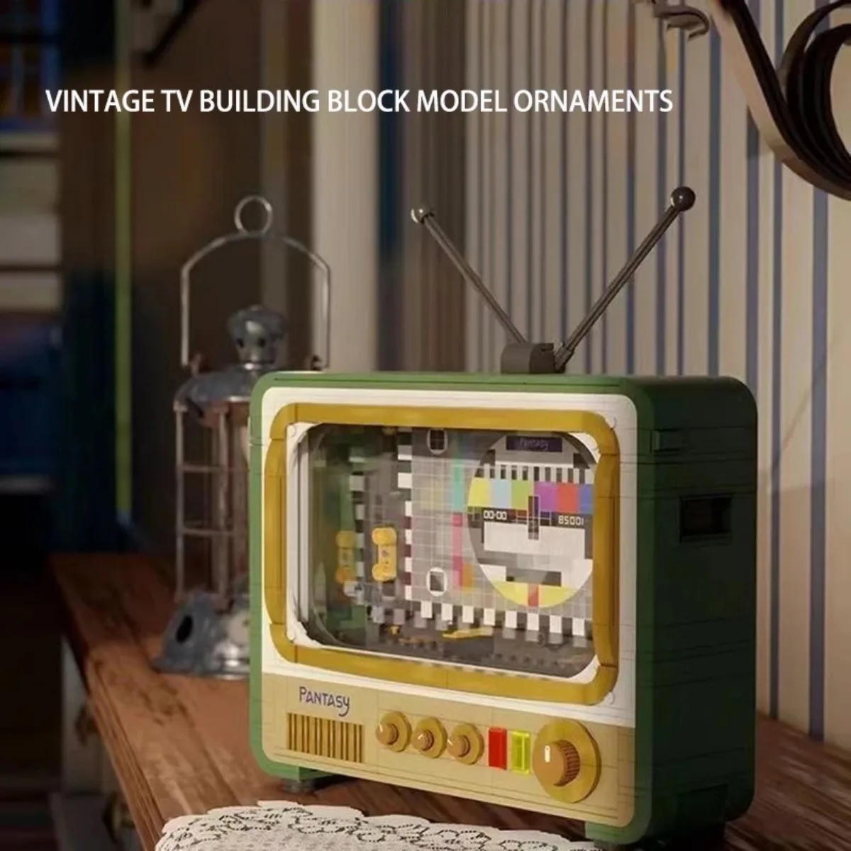 Ретро-стиль Pantazi Tv Set Строительные Блоки Игрушка Обучающая Головоломка сделай Сам