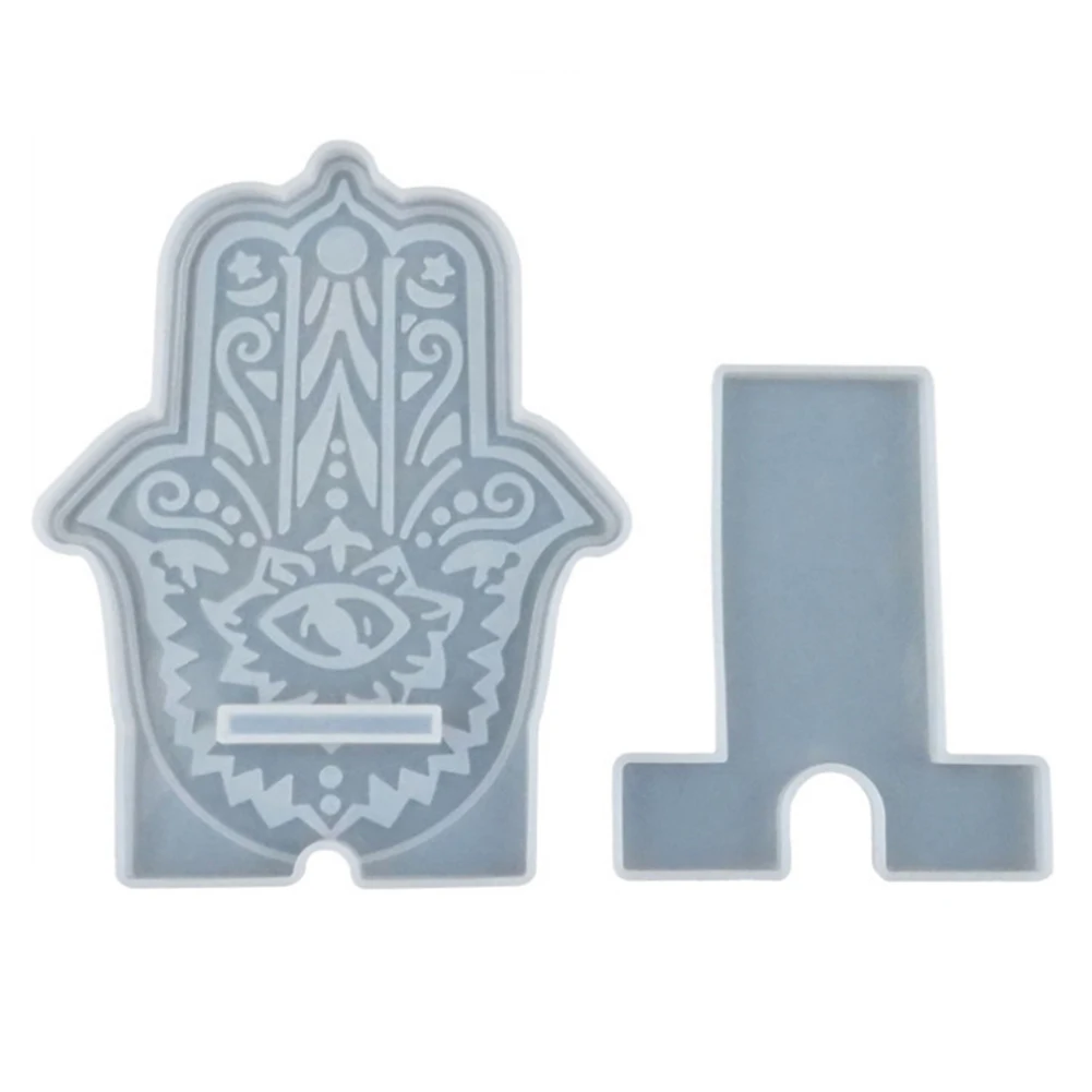 

DIY Mobile Phone Holder Crystal Drop Glue Mirror Mold Handmade Making Mould Handmade Mobile Phone Stand Silicone Mould