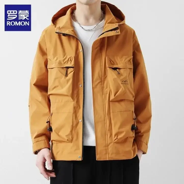 Осенне-зимняя мужская рабочая одежда универсальная модная куртка с капюшоном и