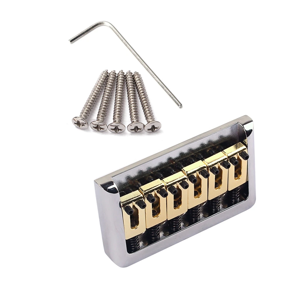 6 струн твердый хвост седло мост с гаечным ключом и винтами для крыла Stratocaster