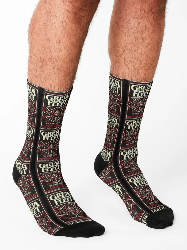 Фото Gretas_Rock_Fans_Vans_Outfits Подарок для мужчин и женщин, Подарок для фанатов, Рождественские носки, велосипедные носки в стиле хип-хоп для женщин и мужчин №3