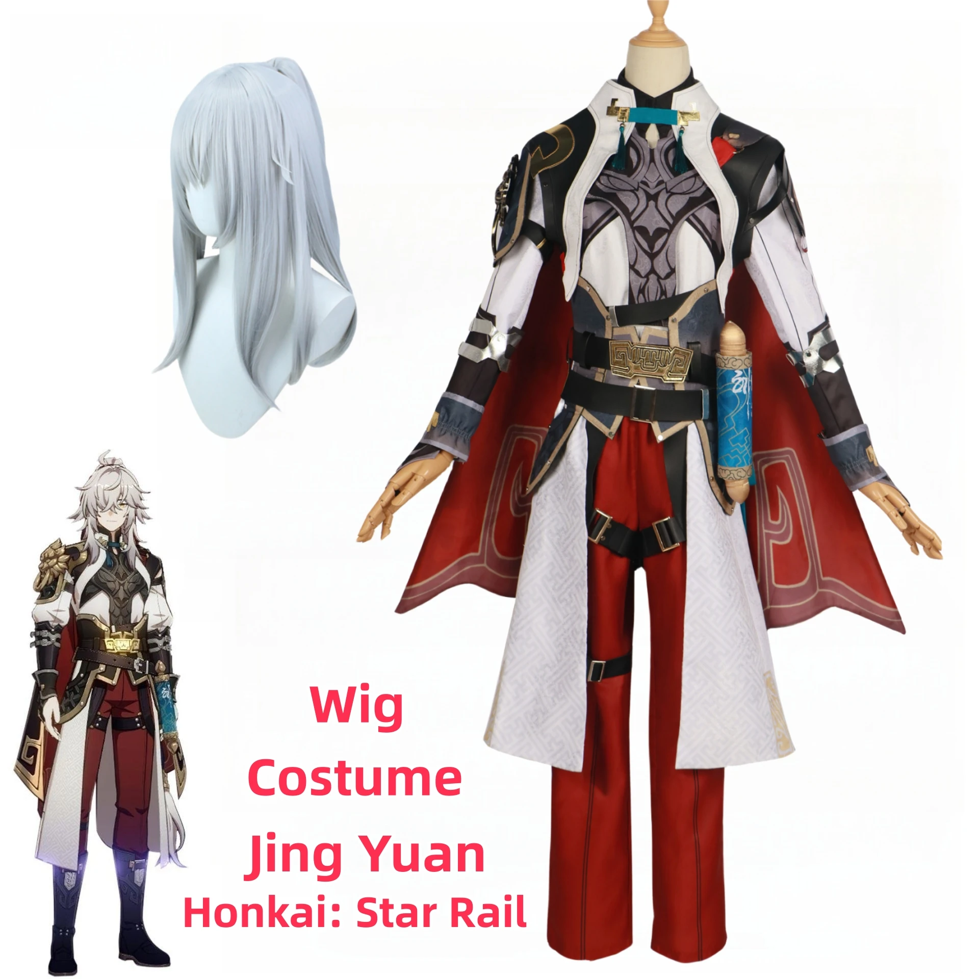 

Game Honkai Star Rail Jing Yuan Cosplay Costumes Halloween For Woman Clothes