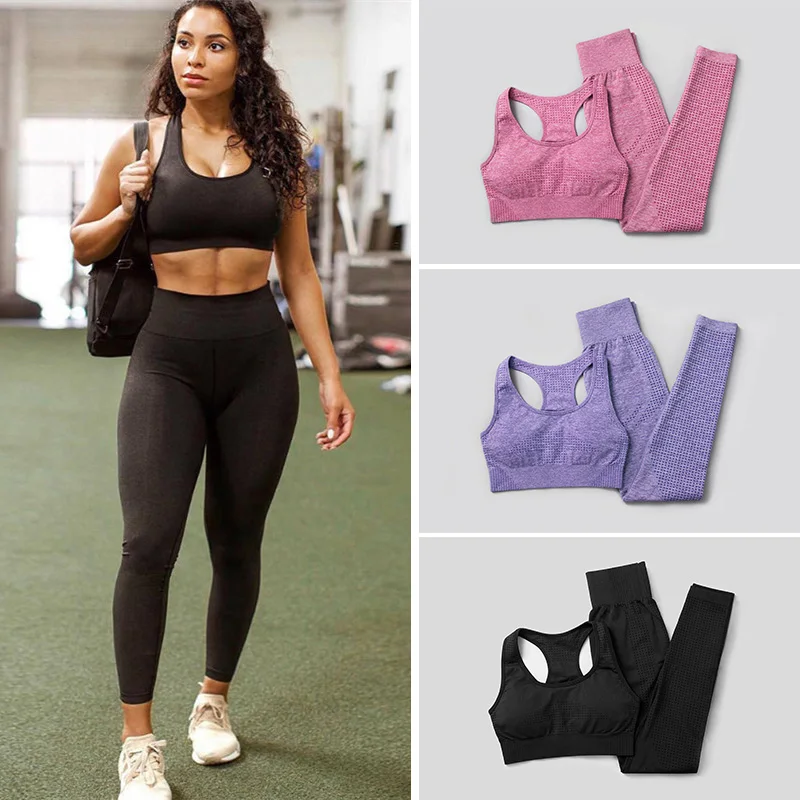

Low Price Promotion Women Sportswear Women's Yoga Clothing Sports Pants And Bra Yoga Set Breathable And Comfortable