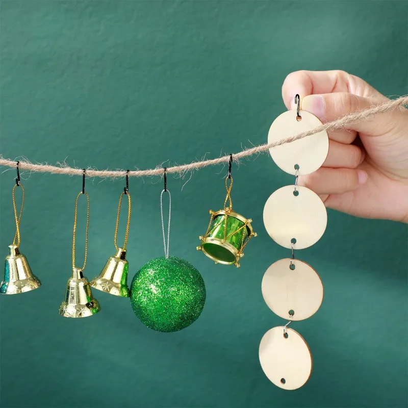 Черные металлические S-образные крючки 14 мм для декоративных подвесок