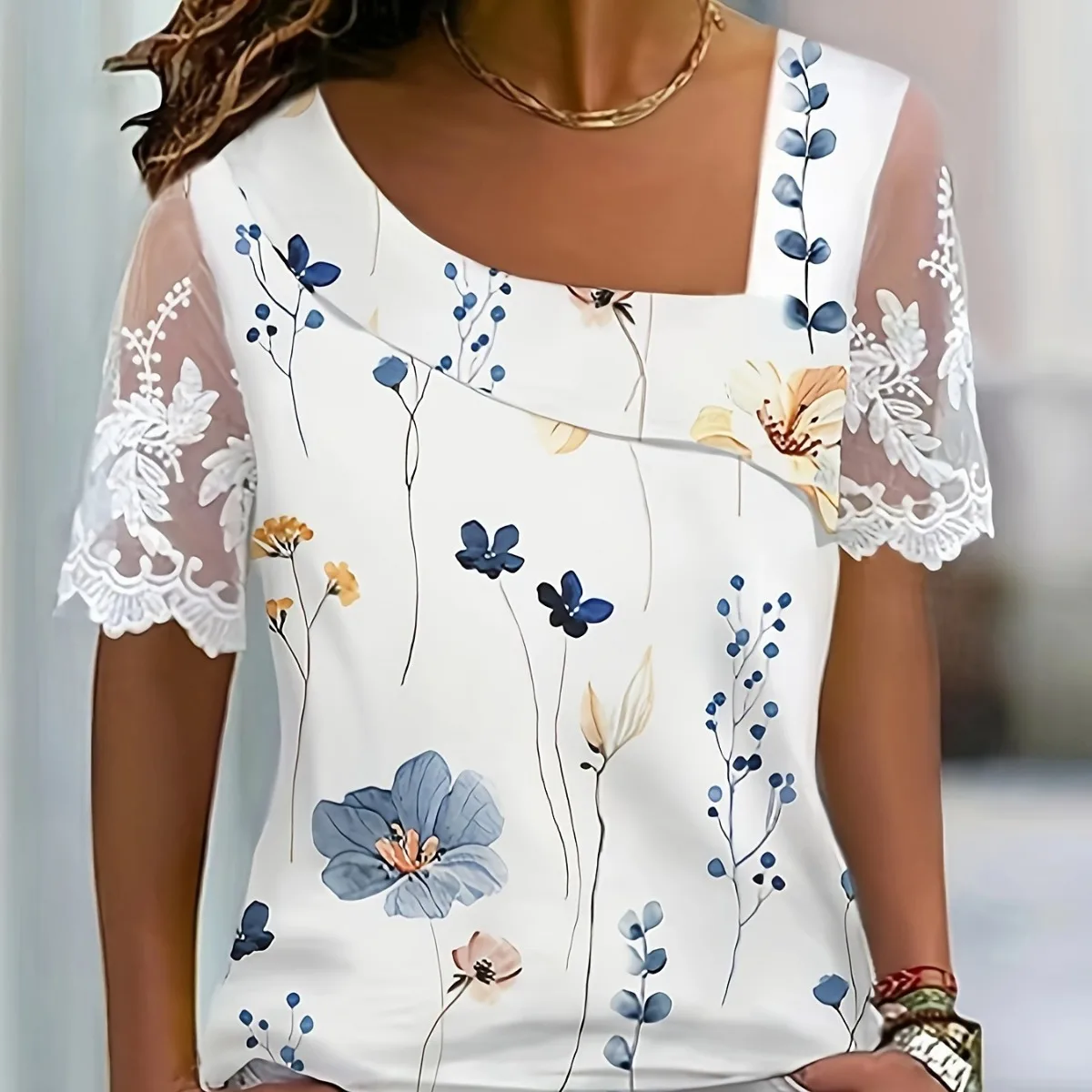 

Women's V-neck Lace Panel Sleeveless Simple Summer Shirt Blusen Blusa Feminina Elegante Blouses For Fashion 2023 Silk Camisa