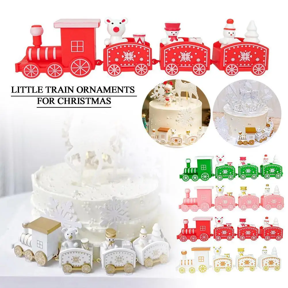 

Christmas Plastic Train Merry Christmas Decorations For Home Cristmas Ornament Xmas Navidad Noel Gifts Happy New Year