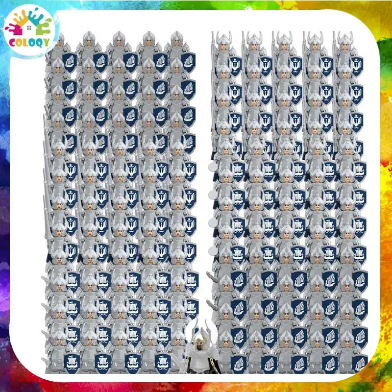 

Kids Toy Building Blocks 21pcs Medieval Knights Group Military Dwarf Elves Accessories Warrior Model Parts Toy Wholesale Store