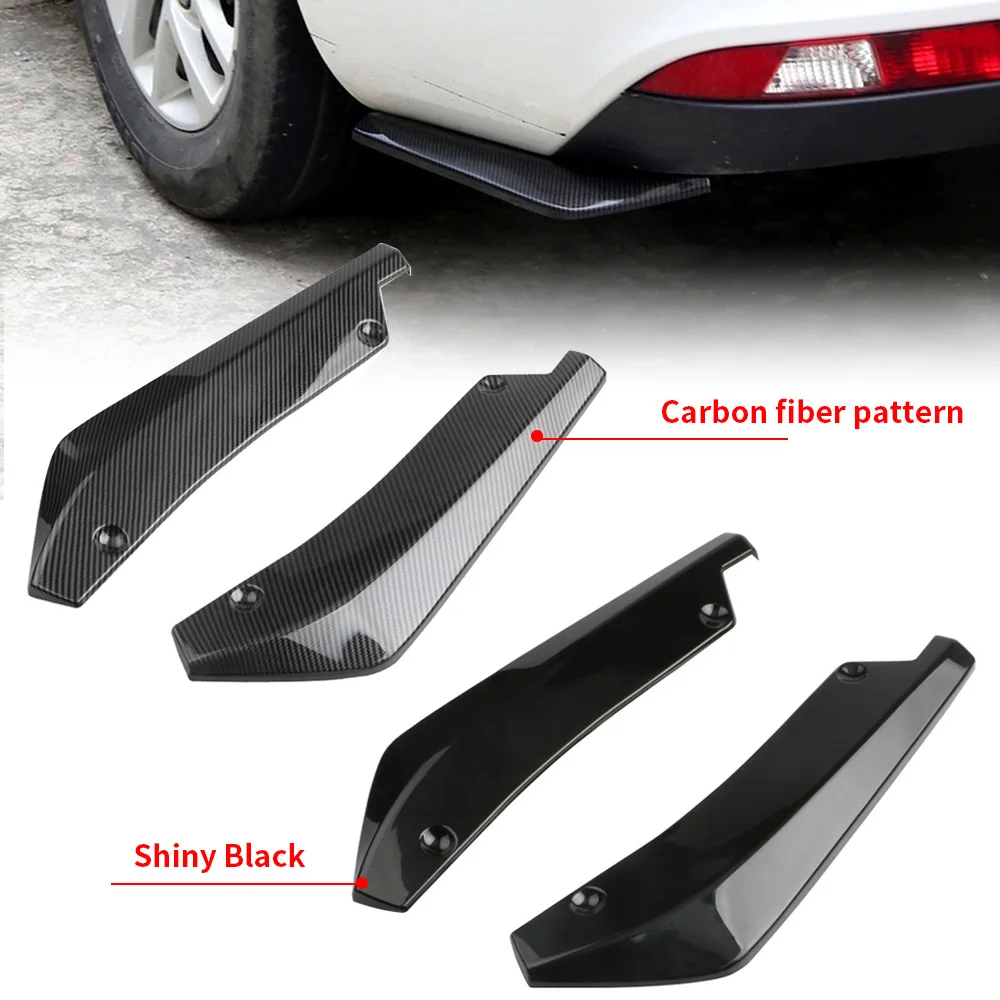 

2Pcs Universal Car Rear Bumper Lip Diffuser Splitter Spoiler Scratch Protector