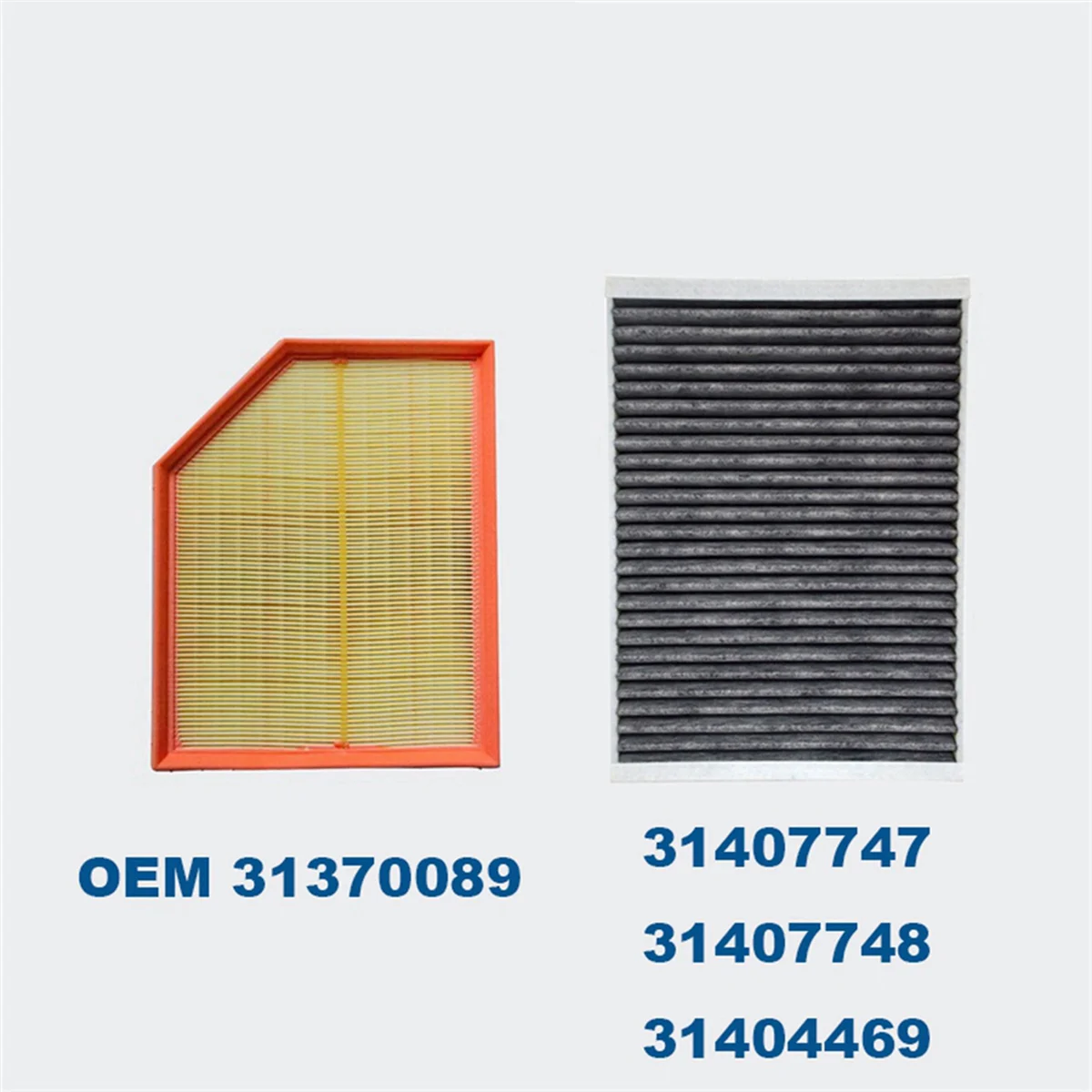 

2X Car Air Filter+Cabin Filter Set Car Accessories for VOLVO XC90 2Th 2014-2021 2.0 D4 D5 T5 T6 T8 31407748 31370089