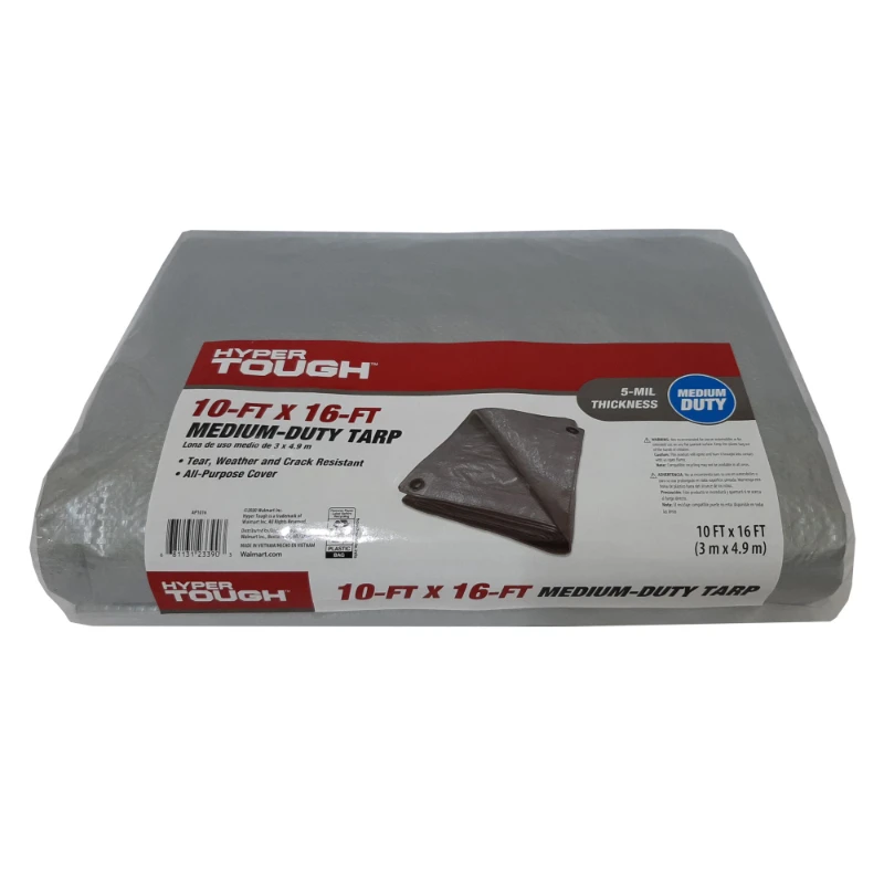 

Tough Weather Resistant Medium Duty 10 x 16' Polyethylene Tarp