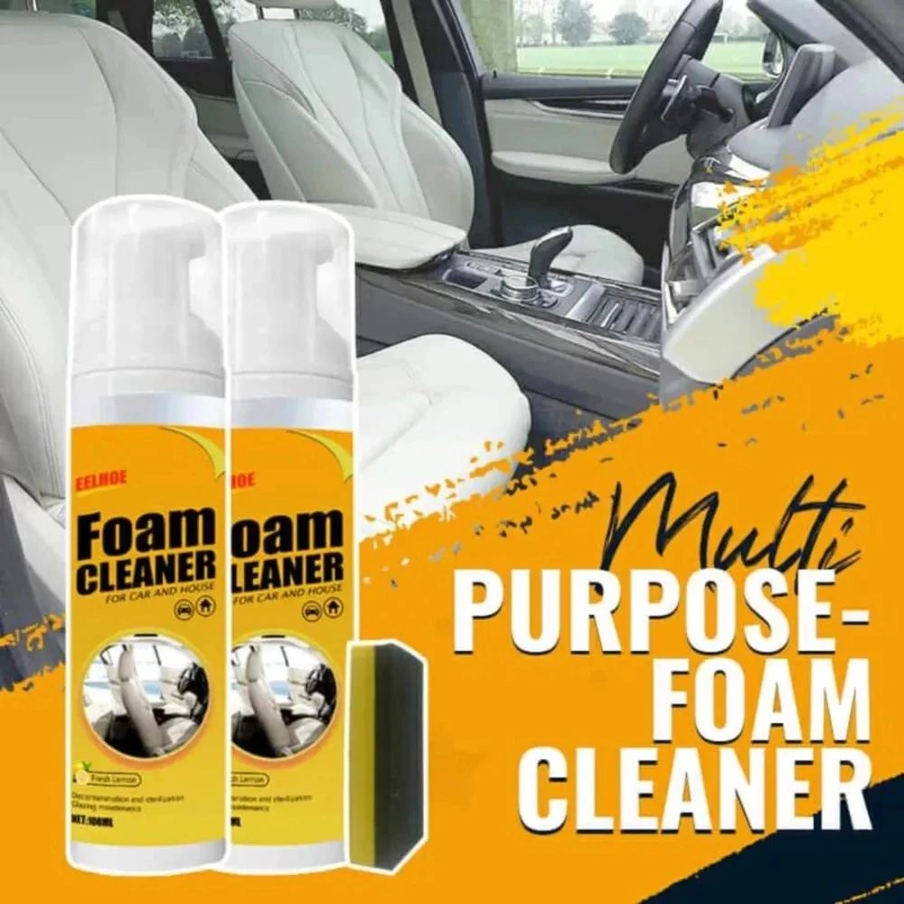 

150/100ML Multi-Purpose Foam Cleaner Leather Clean Wash Automoive Car Interior Home Wash Maintenance Surfaces Spray Foam Cleaner