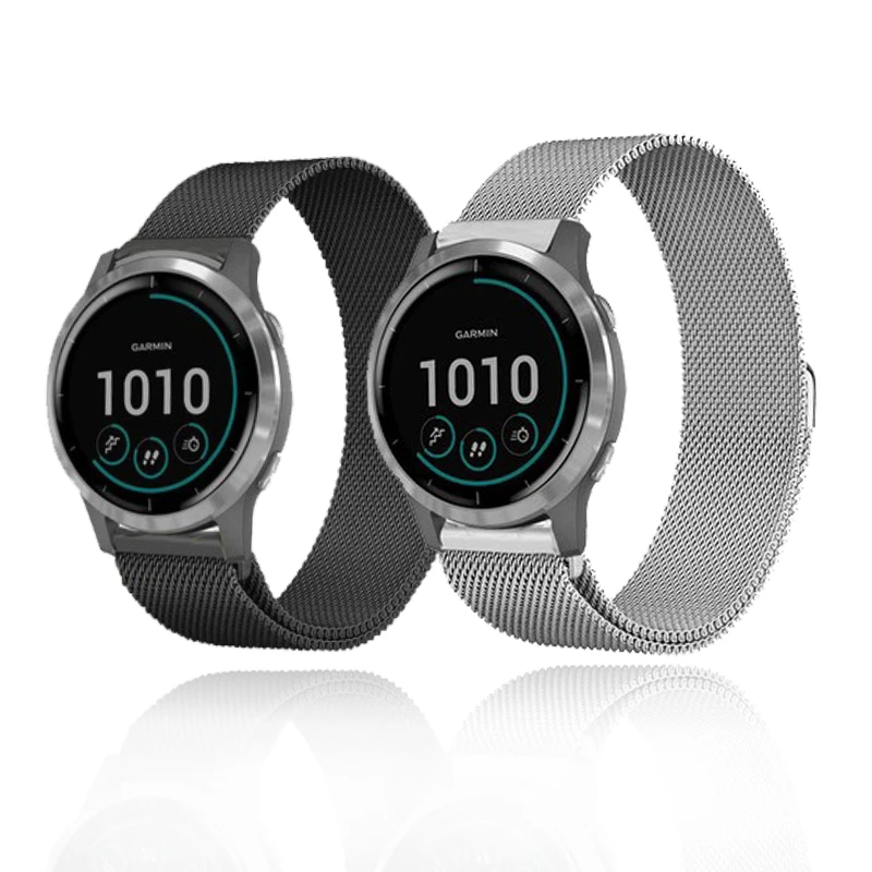 Металлический ремешок для Garmin Venu 2 2S SQ 18 мм 20 22 часов Vivoactive 3 4 4s Forerunner 245 магнитный