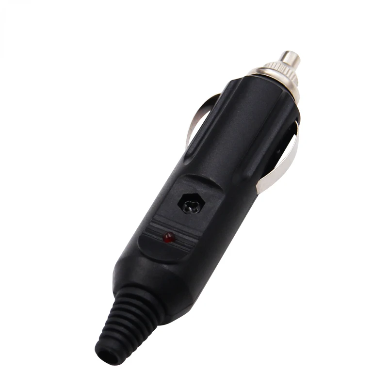 

10 pcs 12V Car Cigarette Lighter Male Socket Converter Plug Connector Conversion Outlet With Fuse Black New High Quality