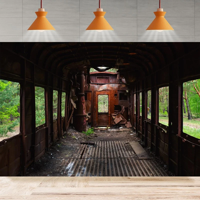 Винтажный фон для фотосъемки с изображением интерьера старого грязного