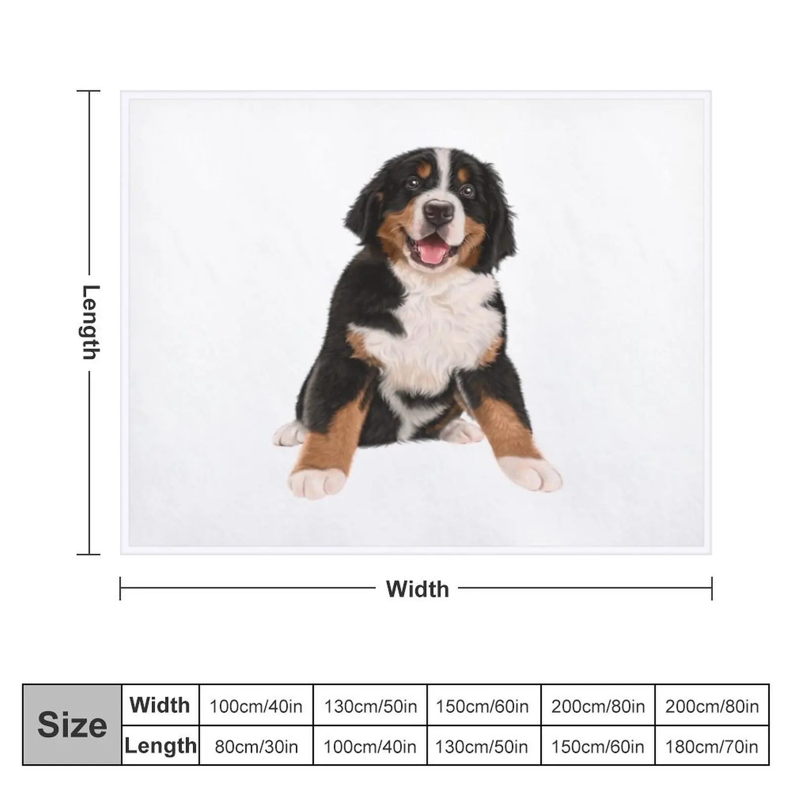 Бернская горная собака одеяло с милым лицом декоративное идея для подарка на