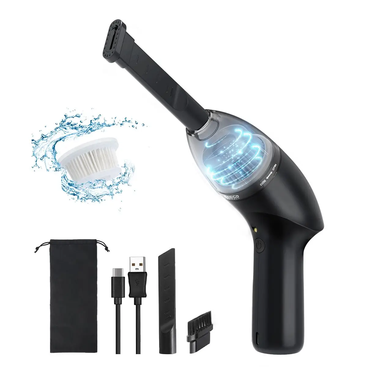 

MECO Mini Vacuum Cleaner Keyboard Cleaner Rechargeable 65W Cordless Handheld Desk Cleaning Machine for Cleaning Dust Hairs Crumb