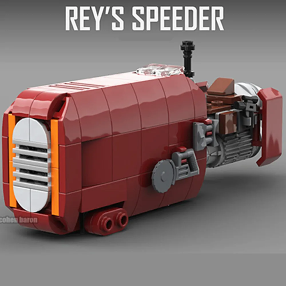 

168PCS MOC-Stars Rey's Speeder Space Wars Model Building Block Diy Toys Brick Educational Christmas Gift Kids