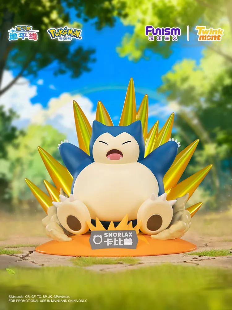 Фото Официальные мини-фигурки Funism Pokemon: Снорлакс, Вульпикс, Тандемаус – декор для рабочего стола, аниме-статуэтки, игрушки для фанатов №4