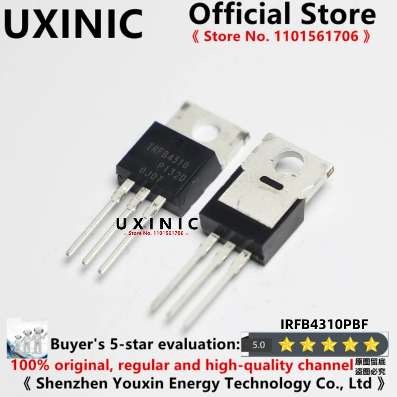 

UXINIC 10pcs/LOT 100% New Imported OriginaI IRFB4310 IRFB4310PBF TO-220 N-Channel MOS FET 100V 100A