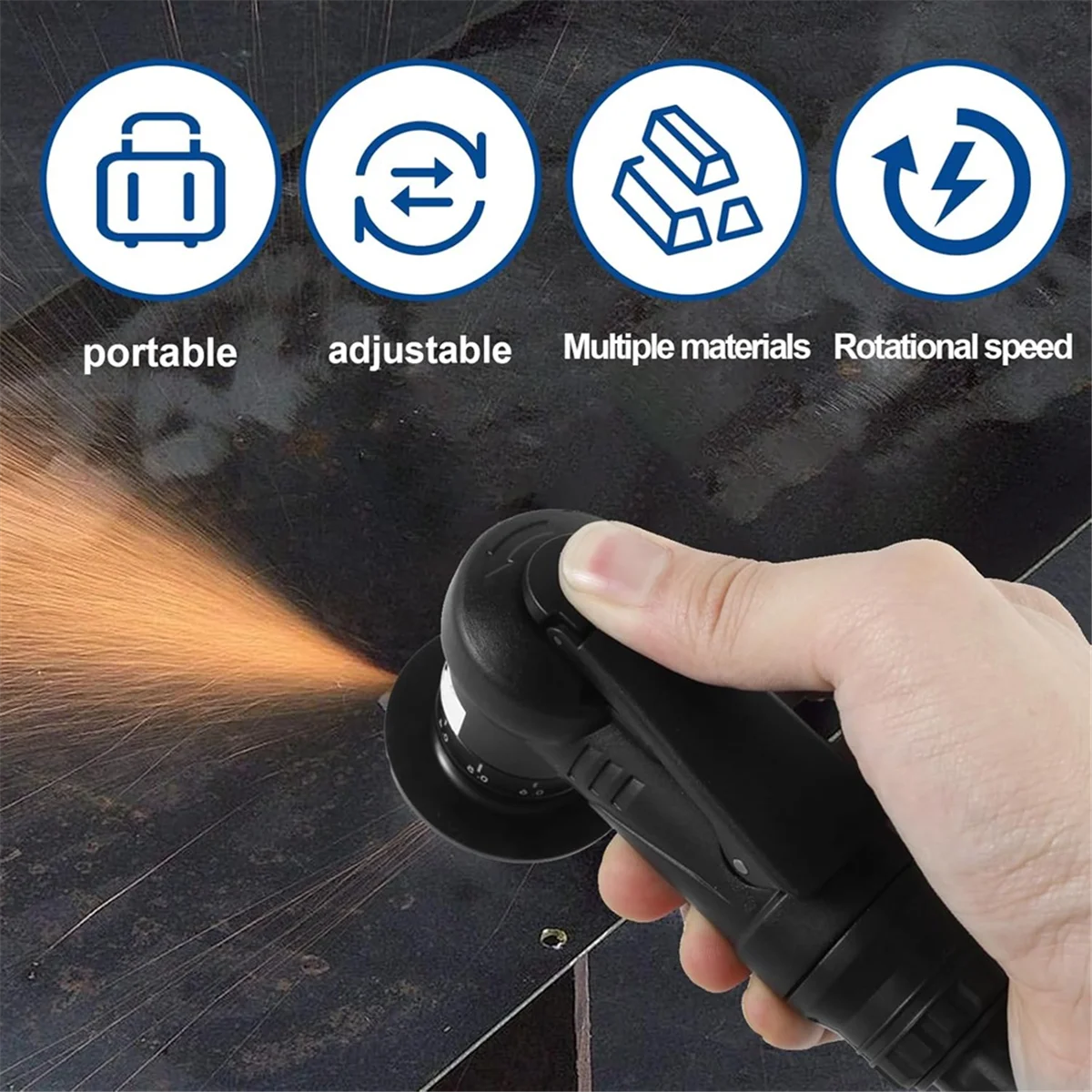 Пневматический инструмент для снятия фаски 45-градусный станок с металла