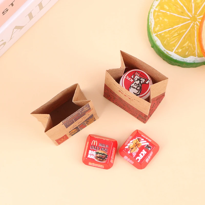 

1Set DollHouse Miniature Simulation Takeaway Package Model DIY Accessories Furniture Toys