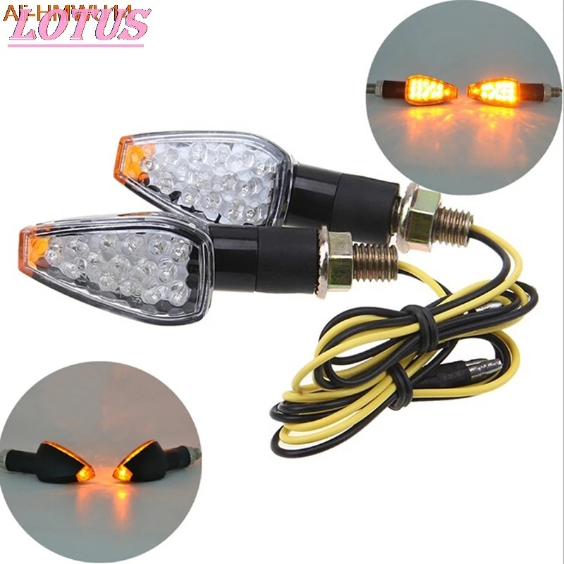 

Brand New 1pc Motorcycle Front&Rear Turn Signal Lights Steering lamp Super bright waterproof LED Steering Light Hot Sale