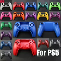 jcd 1pcs for ps5 console handle front housing shell game controller case protective shell diy replacement shell repair parts