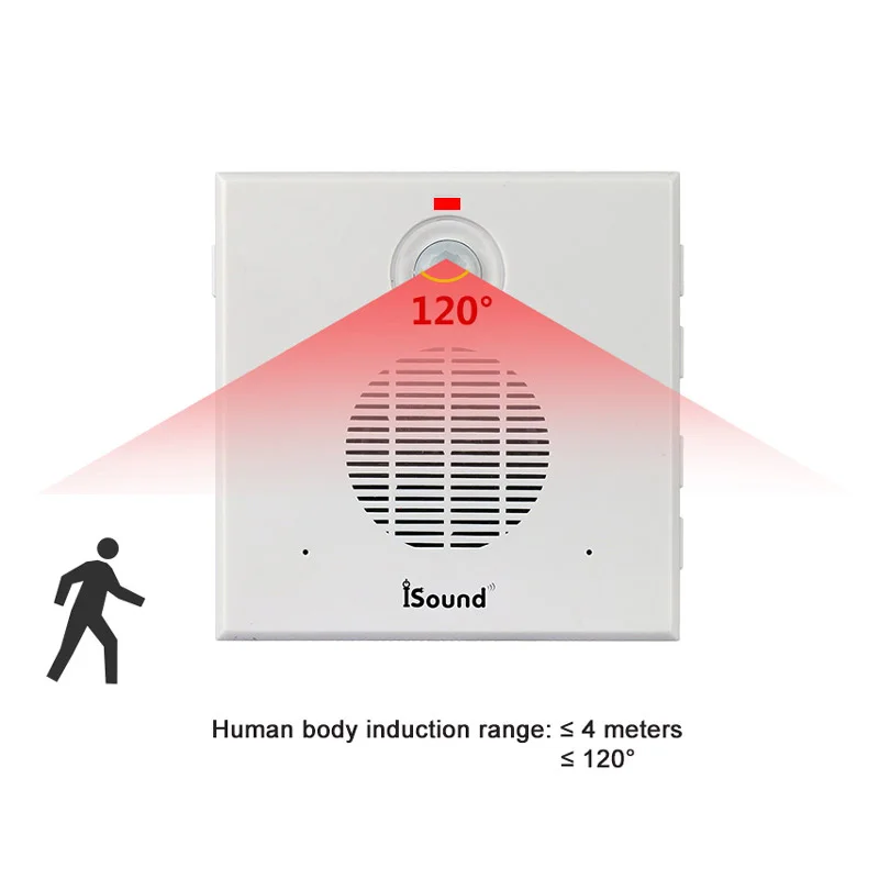 220V Power Supply hHigh-Sound Quality Human Body Induction Direction Recognition Voice Player