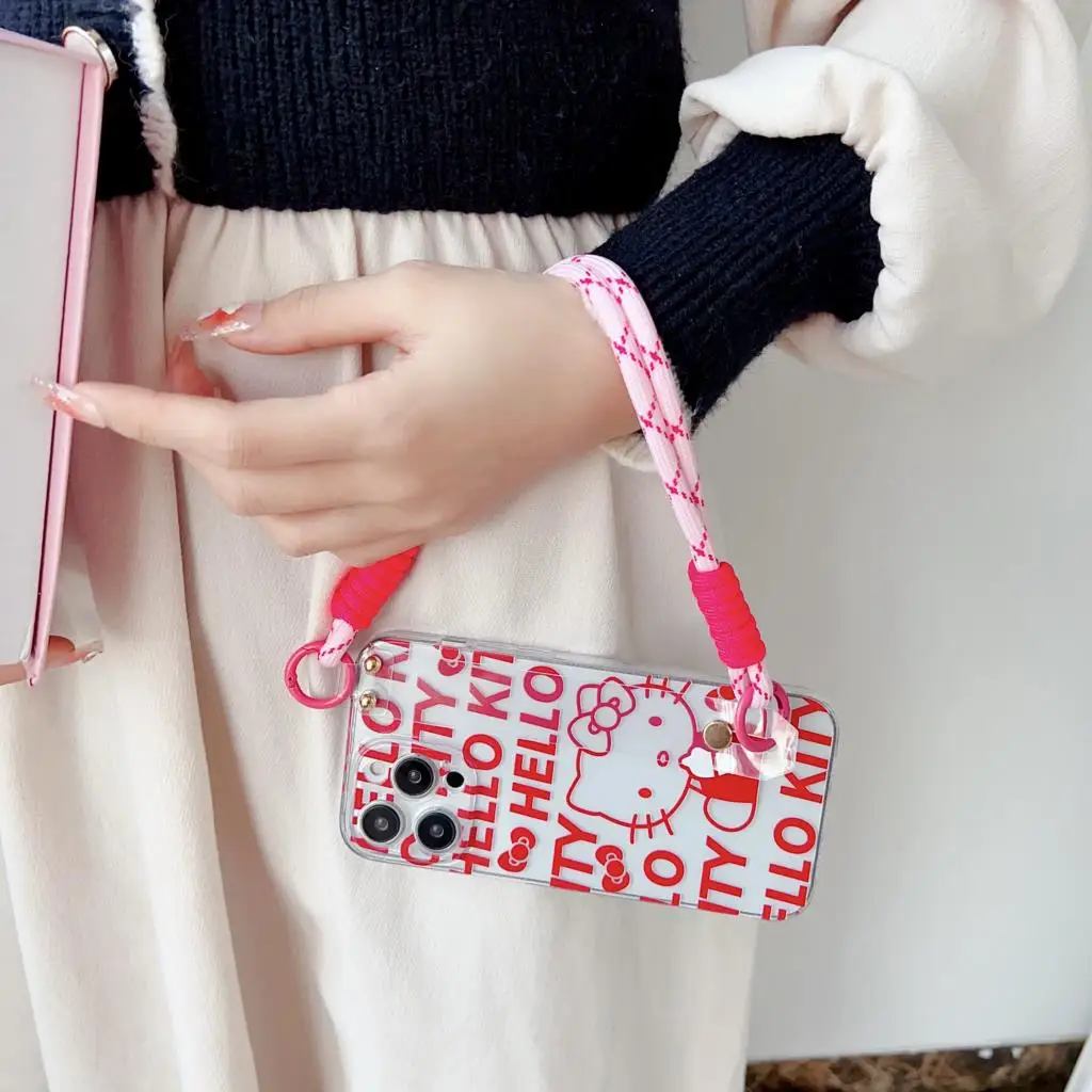 Ремешок на запястье Hello Kitty для Vivo Y75 Y33 Y55 T1 Y52T Y55s Y76 Y83 Y81 V11 X21s V20 V21 V25 Y02