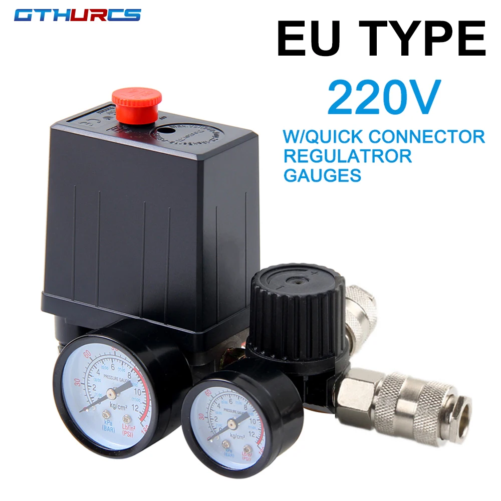 

Регулятор давления для воздушного компрессора Air Pressure Sensor 220V/380V